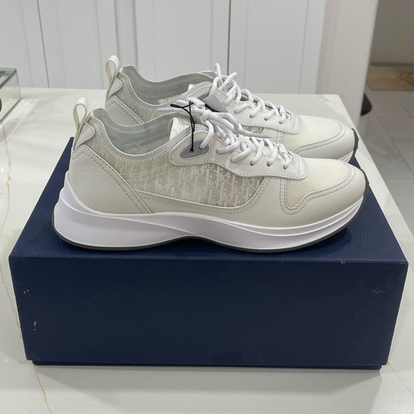 Mint Christian Dior B25  White Technical Mesh Men Sneakers luxury - Picture 7 of 16